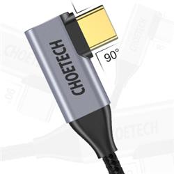 Choetech - Câble Type C vers HDMI, forme L, HDMI 2.0 4K @ 60Hz, Noir