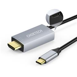 Choetech - Câble type-C vers HDMI + port de charge 1,8 m