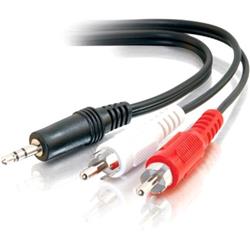 C2G Value Series 3,5 mm stéréo mâle vers 2xRCA stéréo mâle - 6 pi (40423)