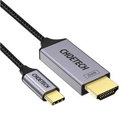 Choetech - Câble USB de Type C vers HDMI V2.0, 4K @ 60Hz, aluminium,