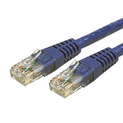 Startech Câble de patch Gigabit UTP moulé RJ45 Cat 6 - Bleu 100 pi (C6PATCH100BL)