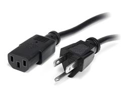 Cordon d^alimentation standard pour ordinateur Startech - NEMA5-15P à C13 - 15 pi (PXT10115)