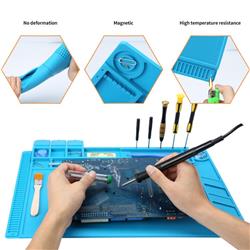 King'sdun KS-630003 17.7" x 11.8" Magnetic Silicone Work Mat.