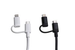 MIRACASE 2-in-1 MFI cable 0.9m, F3.8mm