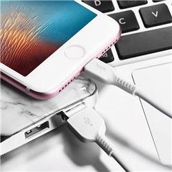 HOCO Lightning Cable X20 Synchronisation des données de charge Flash, Blanc, 3M
