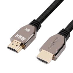 iCAN HDMI V2.1 Cable with Zinc Alloy Connectors, 8K, M/M, 1M(Open Box)