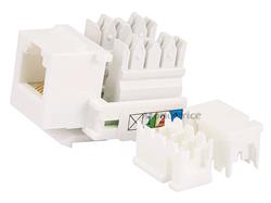 Jack Keystone RJ12 Monoprice, type 110, blanc