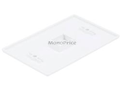Monoprice Wall Plate for Keystone, 1 Hole - White