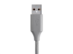 Câble Monoprice Palette Series USB Type-C vers USB Type-A 2.0 - 480Mbps, 2.4A, Tressé, Gris, 3ft