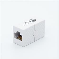 iCAN Female to Female Coupler for CAT5e, UL Listed Rated, White