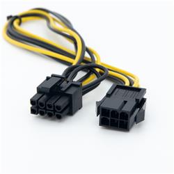 PCIe 6-pin to 8-pin Power Cable 18AWG 30CM