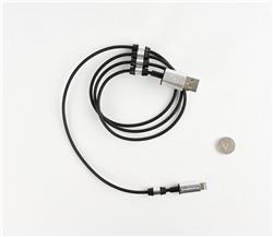 Fuse Chicken Rivet Charge 3ft MFI LIGHTNING Cable with Ultimate Cable Management