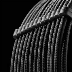 Câble d'extension de câble iCAN PSU, tressé, noir, avec kit de peigne | 1x 24 broches (20+4) | Processeur 2x 8 broches (4+4)...