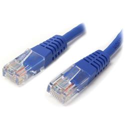 Câble de raccordement RJ-45 blindé Catégorie 5e moulé StarTech de 50 pieds bleu (M45PATCH50BL)