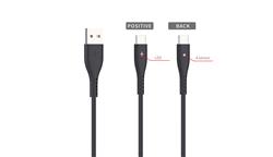 iCAN USB 2.0 A Male C Male Black 4ft 480Mbps 15W