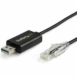 StarTech.com 6 pi / 1.8 m Câble de console USB Cisco - Câble de retournement USB vers RJ45 - Taux de transfert jusqu'à 460Kb...