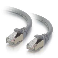 Câble blindé STP C2G CAT6 sans accroche - gris 30 pi