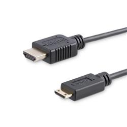 StarTech (HDMIACMM6S) - Câble HDMI haute vitesse mince avec Ethernet - HDMI vers mini HDMI - M/M - 6 pi
