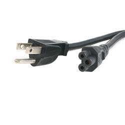 StarTech (PXT101NB3S10) - Cordon d'alimentation standard pour portable -- NEMA 5-15P vers C5 - 10 pi (Noir)