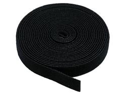 Monoprice Hook and Loop Fastening Tape, 5 yards/roll, 0.75 in, Black