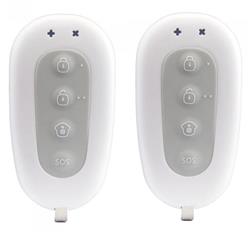 Ensemble de 2 télécommandes Smanos (RE2300) | - Facile à transporter sur un porte-clés ou dans votre poche ou sac à main | -...