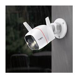 Caméra de sécurité extérieure intelligente TP-Link Tapo C320WS 2K HD Wi-Fi avec lumière, port Ethernet, communication bidire...