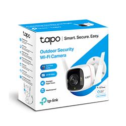 Caméra de sécurité extérieure intelligente TP-Link Tapo C320WS 2K HD Wi-Fi avec lumière, port Ethernet, communication bidire...