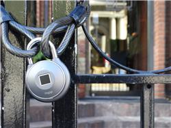 TAPPLOCK One Security Lock with Fingerprint Scanner (Gun Metal)(Open Box)