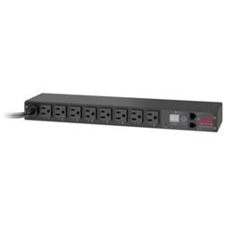 APC 8-Prise 1U PDU Montage en Rack - Commuté 15A 100/120V NEMA 5-15P - 8 x NEMA 5-15R (AP7900B)