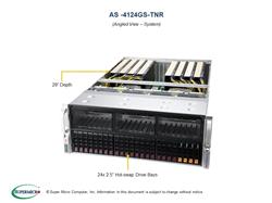 Supermicro Dual-CPU AMD EPYC 7543 32-Core 2.8GHz 4U GPU Server - 512GB memory 8TB NVMe SSD 3x Quadro RTX A6000 48GB GPU