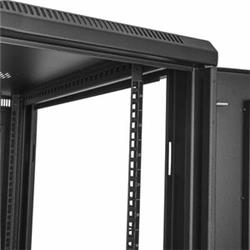 StarTech 24U 19" Server Rack Cabinet - 4 Post Adjustable Depth 2-30" Mobile Locking Vented (RK2433BKM) - Item is Bulky/Heavy, p