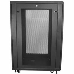 StarTech 24U 19" Server Rack Cabinet - 4 Post Adjustable Depth 2-30" Mobile Locking Vented (RK2433BKM) - Item is Bulky/Heavy, p