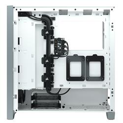 CORSAIR iCUE 4000X RGB Tempered Glass Mid-Tower ATX Case, White(Open Box)