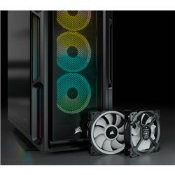 CORSAIR iCUE 5000T RGB Tempered Glass Mid-Tower Smart Case, Black(Open Box)