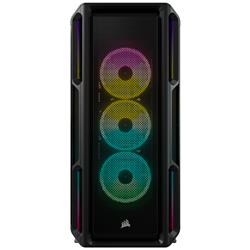 CORSAIR iCUE 5000T RGB Tempered Glass Mid-Tower Smart Case, Black(Open Box)