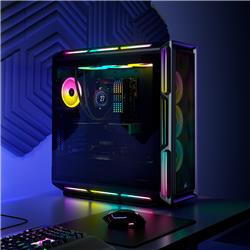 CORSAIR iCUE 5000T RGB Tempered Glass Mid-Tower Smart Case, Black(Open Box)