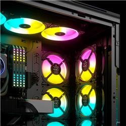 CORSAIR iCUE 5000T RGB Tempered Glass Mid-Tower Smart Case, Black(Open Box)