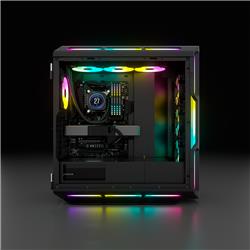 CORSAIR iCUE 5000T RGB Tempered Glass Mid-Tower Smart Case, Black(Open Box)
