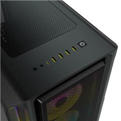 CORSAIR iCUE 5000T RGB Tempered Glass Mid-Tower Smart Case, Black(Open Box)