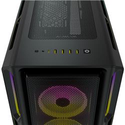 CORSAIR iCUE 5000T RGB Tempered Glass Mid-Tower Smart Case, Black(Open Box)
