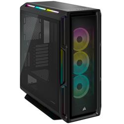 CORSAIR iCUE 5000T RGB Tempered Glass Mid-Tower Smart Case, Black(Open Box)