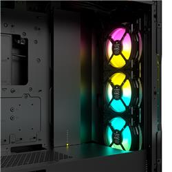 CORSAIR iCUE 5000T RGB Tempered Glass Mid-Tower Smart Case, Black(Open Box)