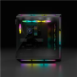 CORSAIR iCUE 5000T RGB Tempered Glass Mid-Tower Smart Case, Black(Open Box)