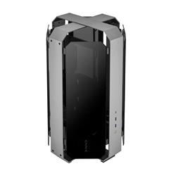 AZZA Opus 809 ATX Case - Dual Orientation - CNC-Milled Aluminum - 4-Side Tempered Glass 360 degree view-included 300MM long PCI