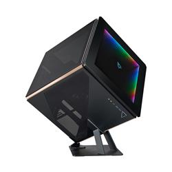 AZZA Regis 902 - Luxury Cube Case | Infinity RGB Panel | 3-Sided Tempered Glass | CNC Milled Aluminum Stand | 336MM MAX. GPU Le