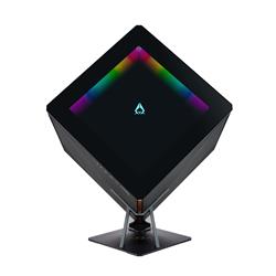 AZZA Regis 902 - Luxury Cube Case | Infinity RGB Panel | 3-Sided Tempered Glass | CNC Milled Aluminum Stand | 336MM MAX. GPU Le