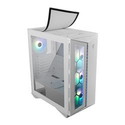 MSI MPG GUNGNIR 110R BLANC, Tour Moyenne ATX, Type-C USD 3.1 x 1, USB 3.1 Gen1 x 2, Ventilateur inclus x 4, ARGB