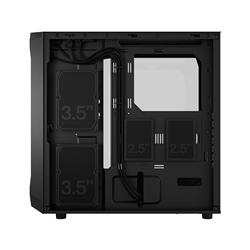 FRACTAL DESIGN Focus 2 Black ATX mATX Mini ITX Clear Tinted Tempered