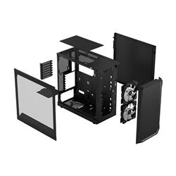 FRACTAL DESIGN Focus 2 RGB Black ATX mATX Mini ITX Clear Tinted Tempe