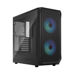 FRACTAL DESIGN Focus 2 RGB Black ATX mATX Mini ITX Clear Tinted Tempe